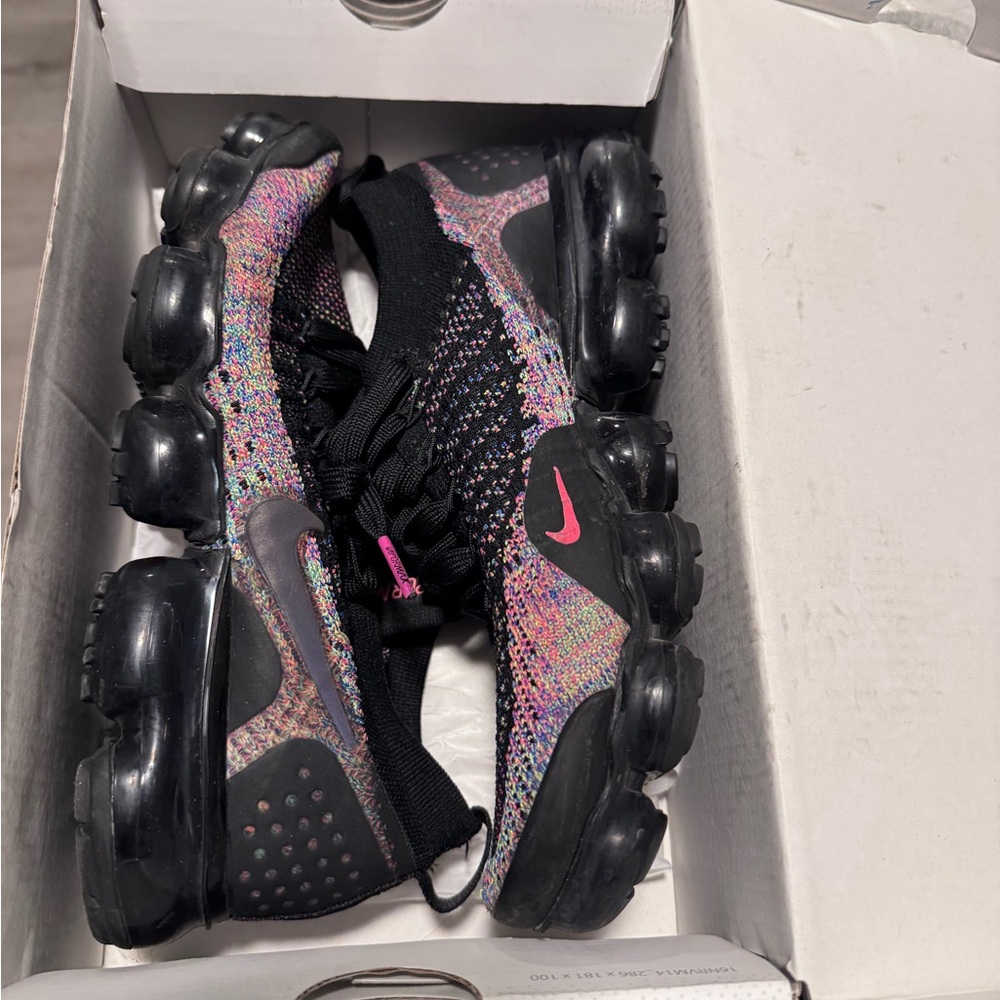 Nike Air VaporMax Flyknit 2 Black and Racer Pink